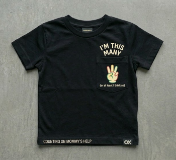 Im This Many Funny Toddler Boys Short Sleeve T-Shirt Black