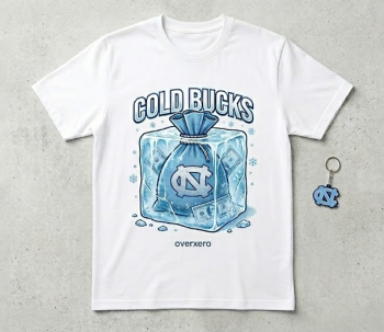 UNC Cold Bucks Graphic T-Shirt | Overxero-XL