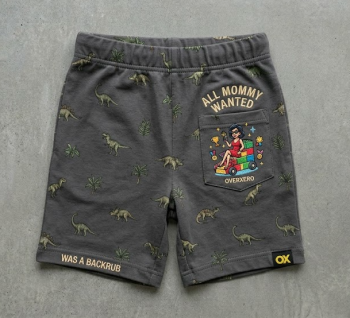 Dinosaur Print Toddler Boys Shorts | Overxero